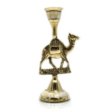 Bronze candlestick with mother-of-pearl "Camel" (15.5x7.5x5.2 cm)