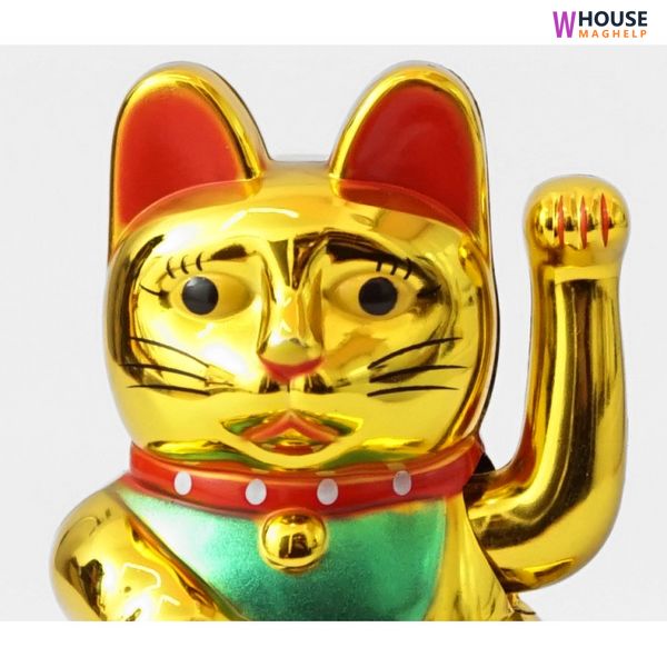 Maneki Neko Battery Gold