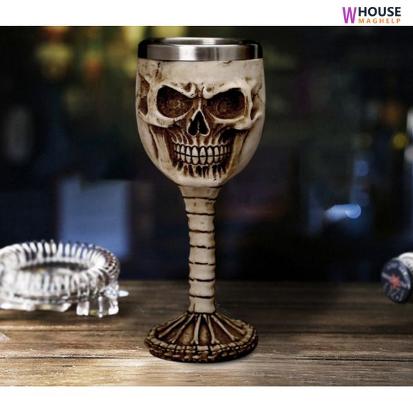 Polystone Skull Cup