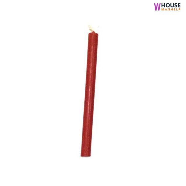 Magical red wax candle