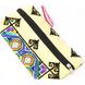 Purse - cosmetic bag with embroidery Yellow