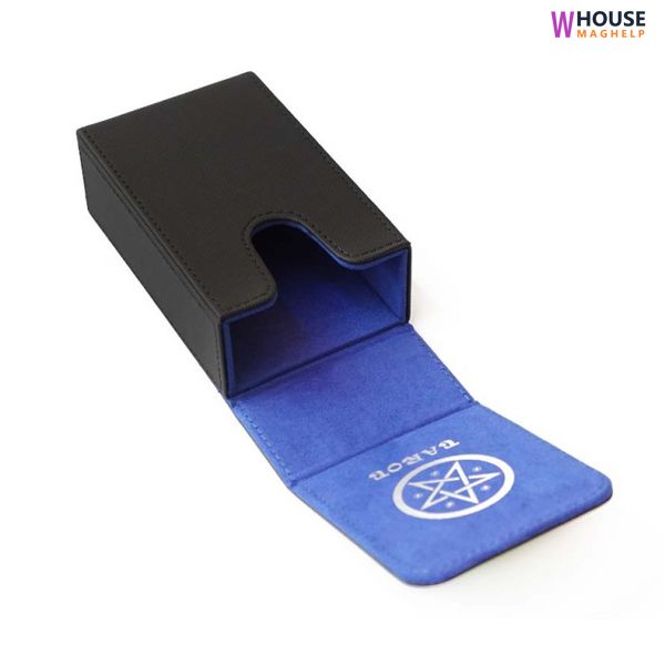 Tarot card box Black with blue