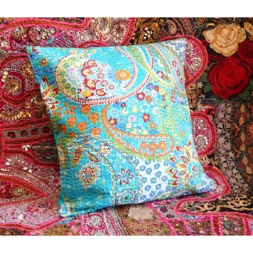 Indian pillowcase Turquoise