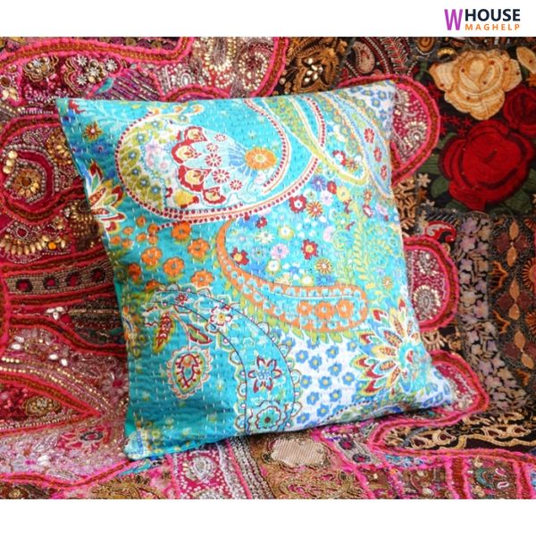 Indian pillowcase Turquoise