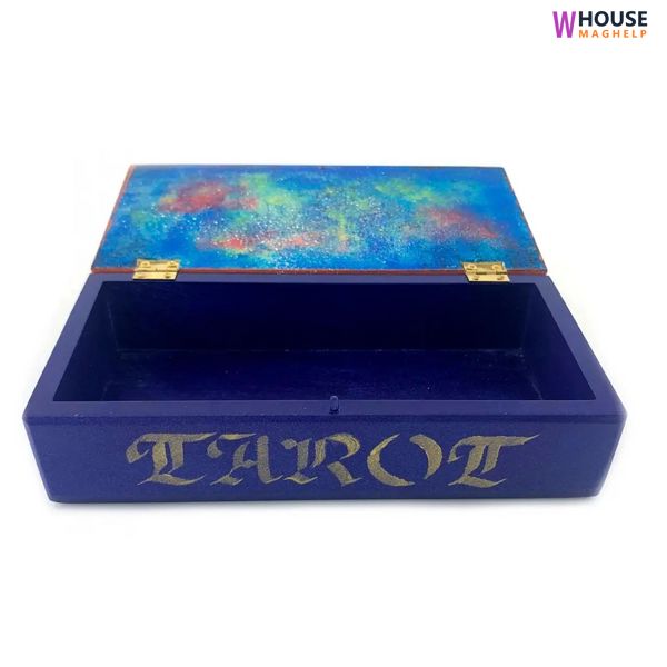 Tarot card box All-Seeing Eye (200x100x55cm), solid wood, hand-painted.