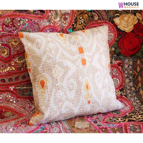 Indian pillowcase Beige