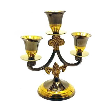 Bronze candle holder for 3 candles "Antique" (14x12x7 cm) (Candle Stand 3C Tree Antic)