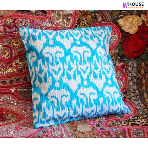 Indian pillowcase Light Blue