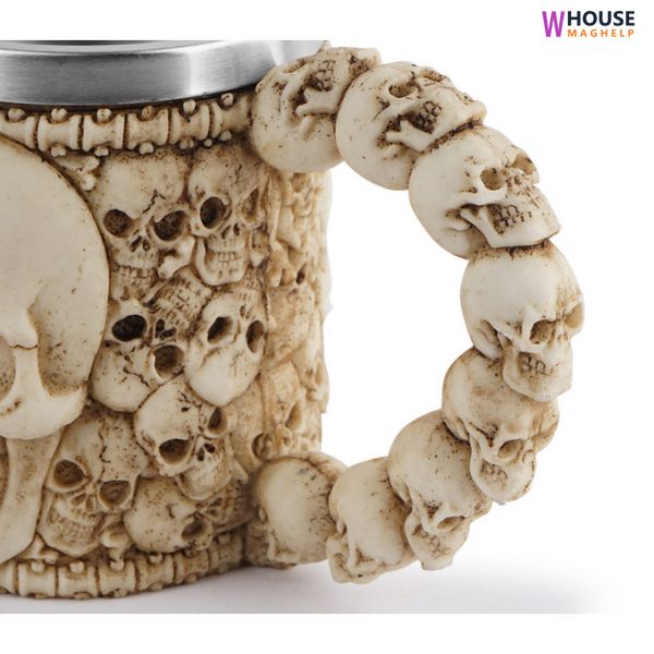 Skull bowl made of polystone