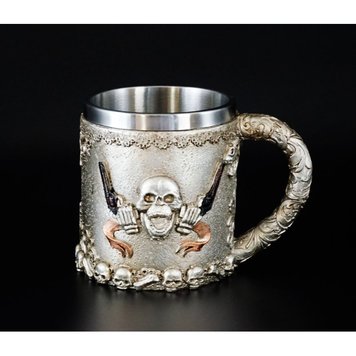 Skull bowl in polystone CUP-7