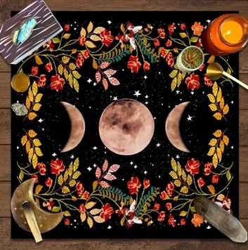 Tarot tablecloth JP124, (70x70 cm), polyester